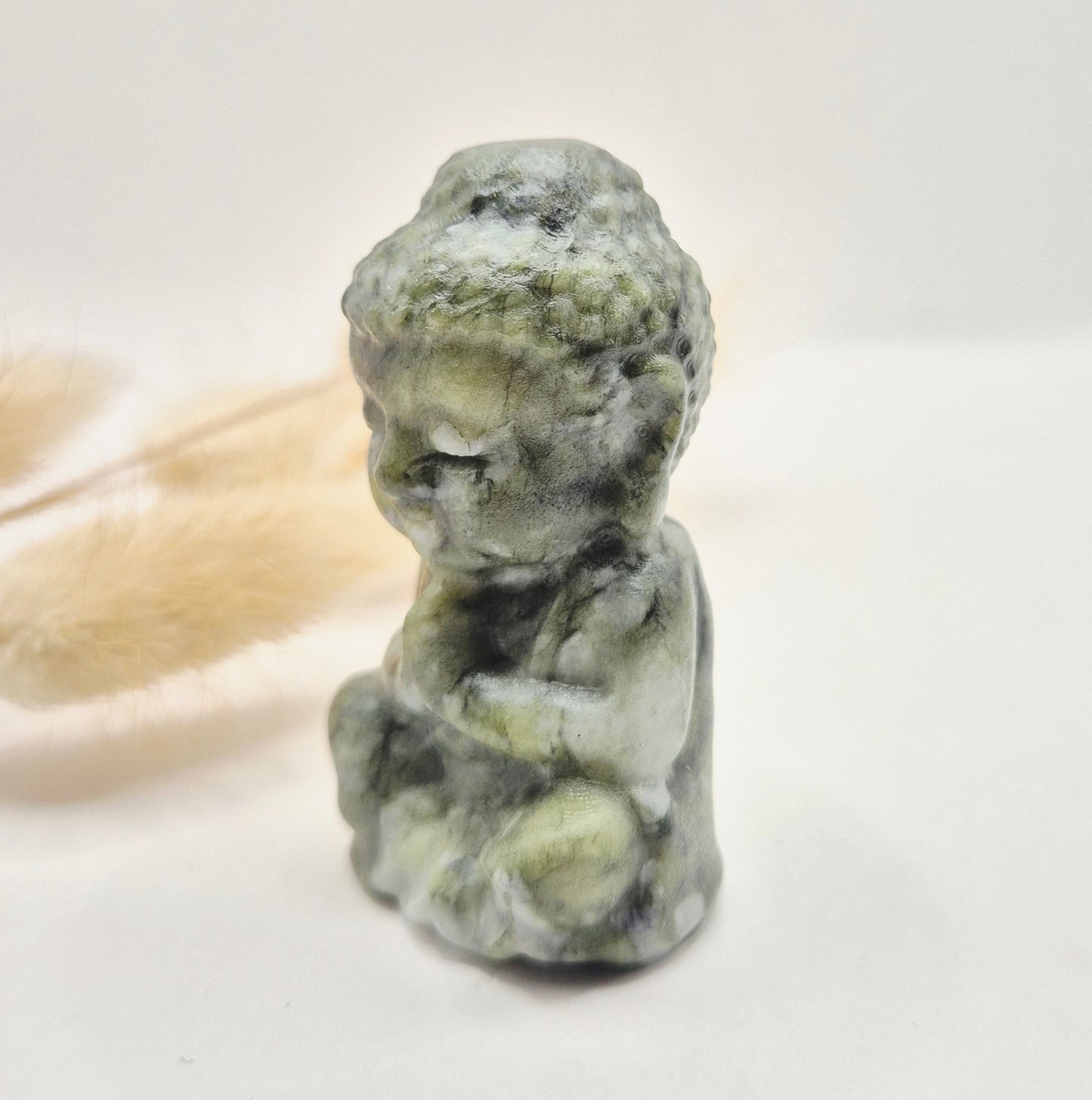 Edelstein Rosenquarz Buddha 5cm