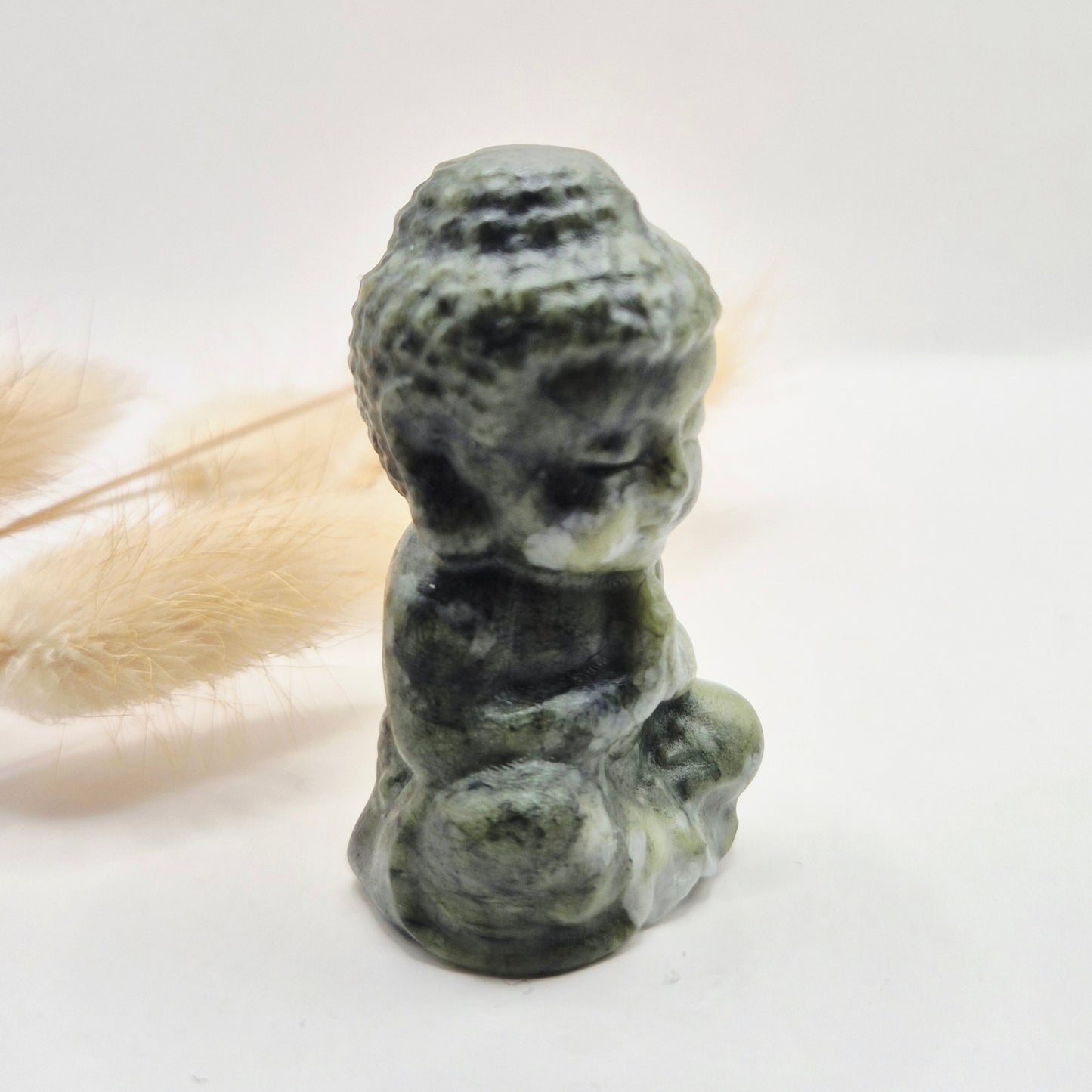 Edelstein Rosenquarz Buddha 5cm