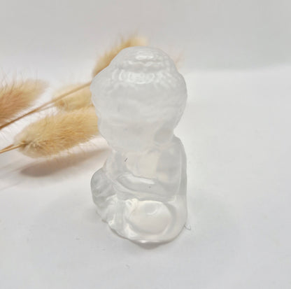Edelsteen Bergkristal Buddha 5cm