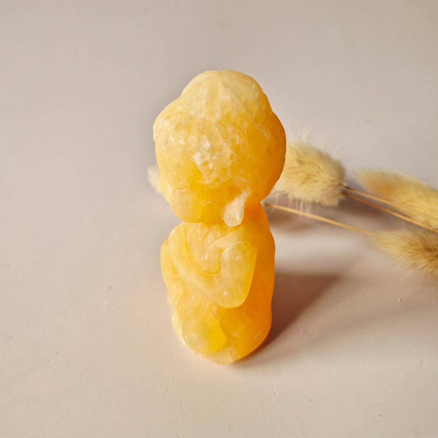 Edelstein Rosenquarz Buddha 5cm