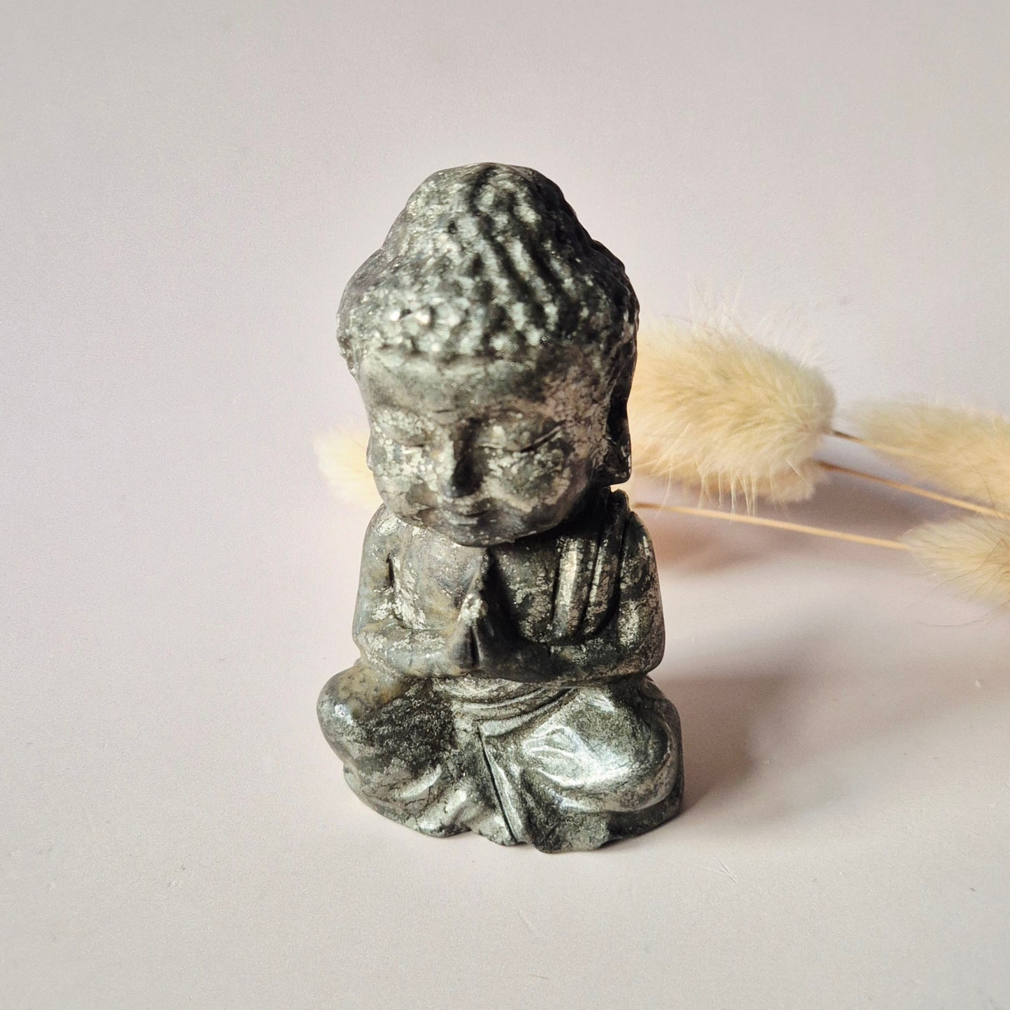 Edelstein Rosenquarz Buddha 5cm