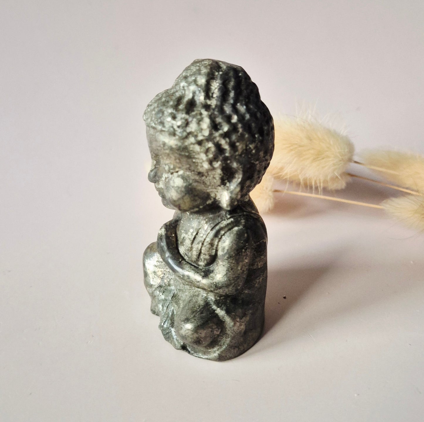Edelstein Rosenquarz Buddha 5cm