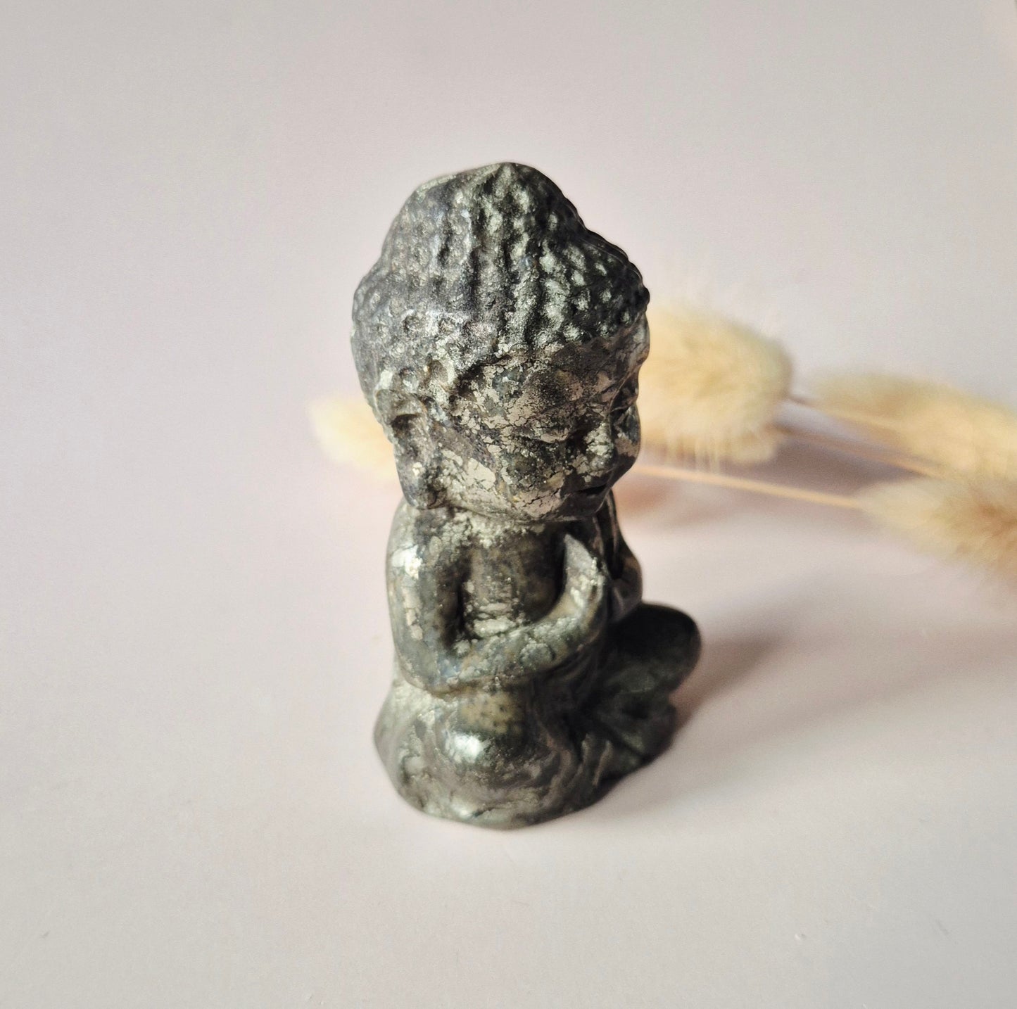 Edelstein Rosenquarz Buddha 5cm