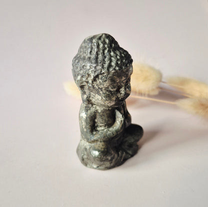 Edelstein Rosenquarz Buddha 5cm