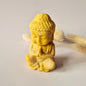 Edelstein Rosenquarz Buddha 5cm