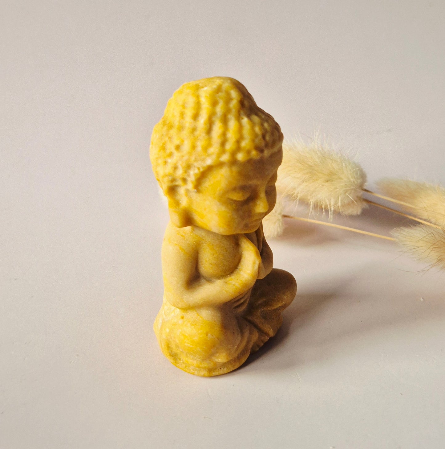 Edelstein Rosenquarz Buddha 5cm
