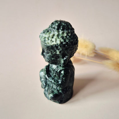 Edelstein Rosenquarz Buddha 5cm