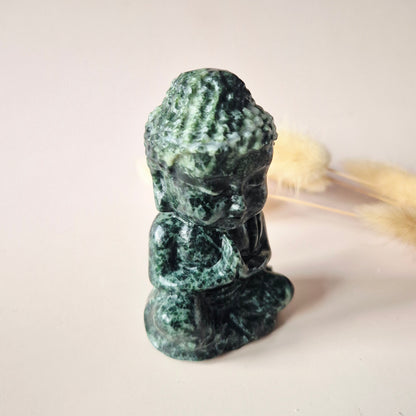 Edelstein Rosenquarz Buddha 5cm