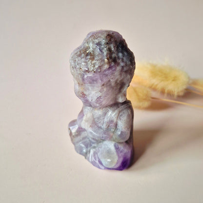 Dream Amethist Edelsteen Buddha – 8 cm