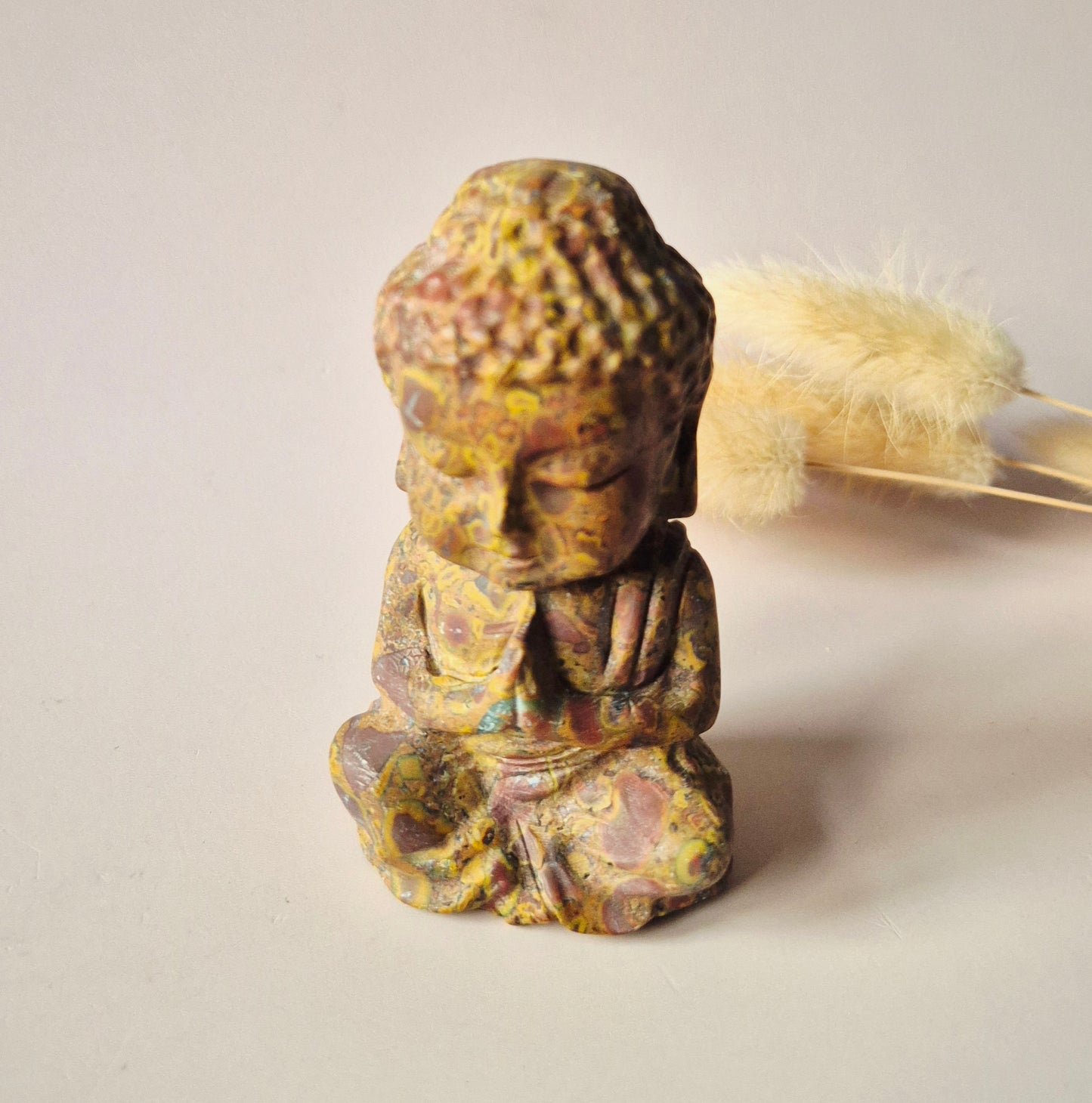 Edelstein Rosenquarz Buddha 5cm