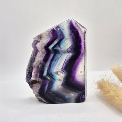 Candy Fluoriet sculptuur met ruwe rand - 346g