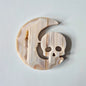 Druzy Agaat Maan met Skull Carving 10cm #5