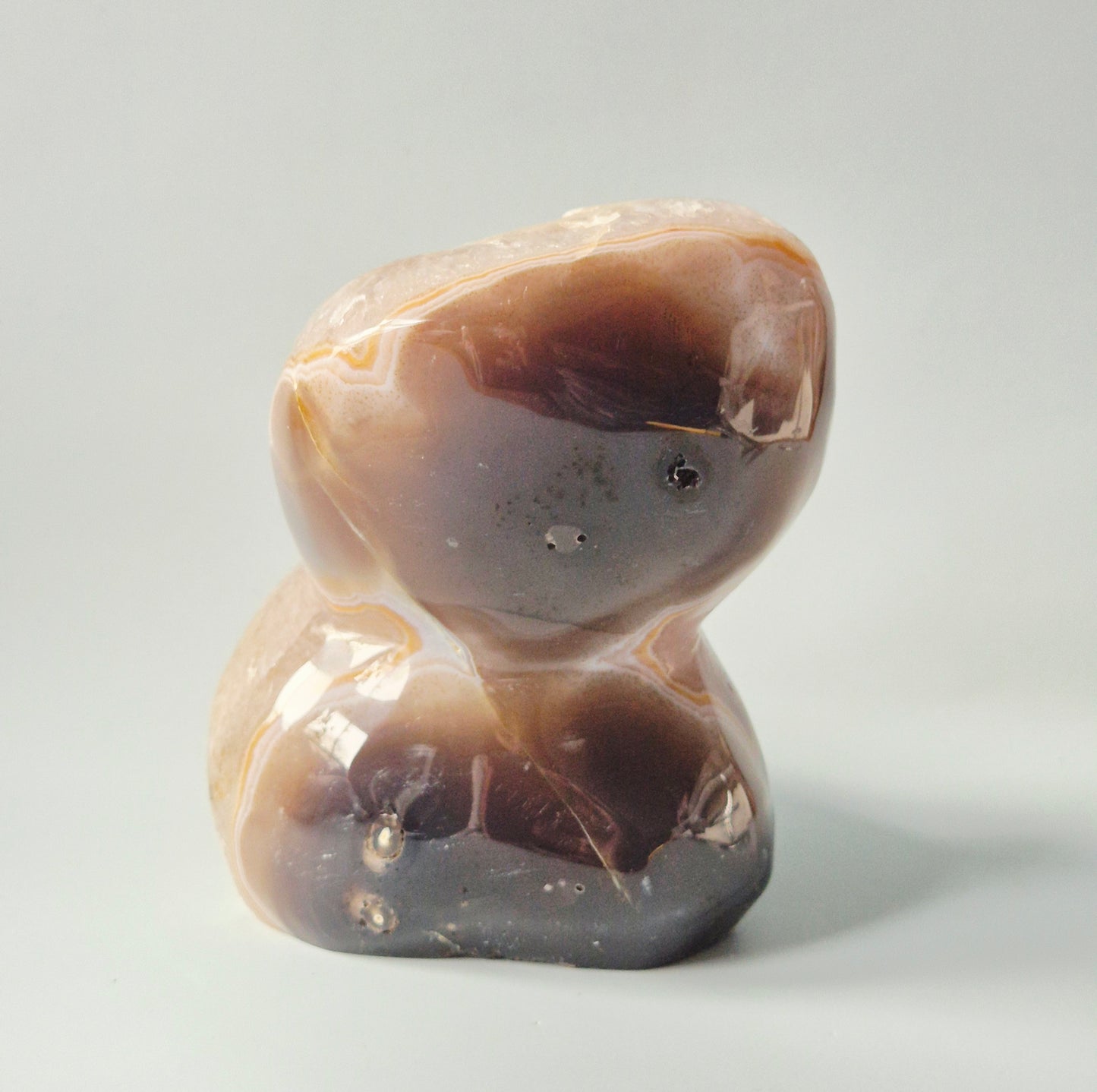 Druzy Agaat Freeform met Kwarts – 1733 gram | Uit Uruguay -  Luxe Banding & Natuurlijke Geode