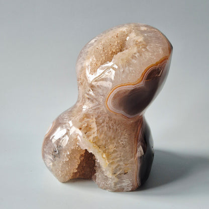 Druzy Agaat Freeform met Kwarts – 1733 gram | Uit Uruguay -  Luxe Banding & Natuurlijke Geode