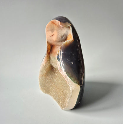 Druzy Agaat uit Uruguay – 1202 gram | Natuurlijke Geode Edelsteen