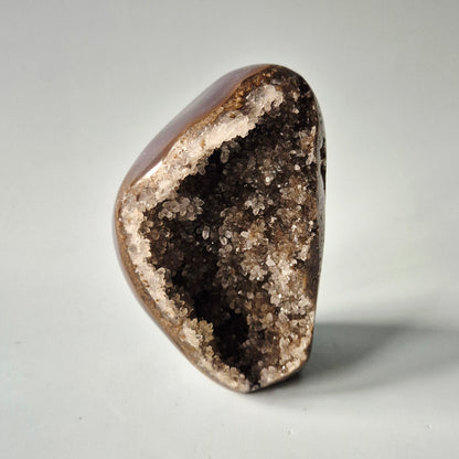 Druzy Agaat uit Uruguay – 541 gram | Natuurlijke Geode Edelsteen