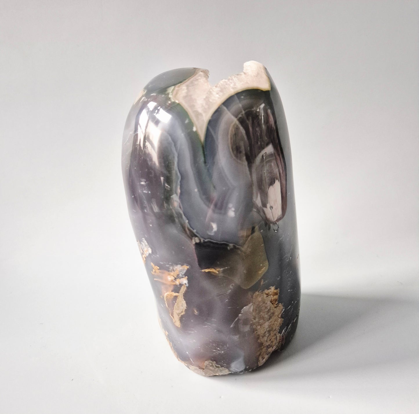 Druzy Agaat uit Uruguay – 1300 gram | Natuurlijke Geode Edelsteen