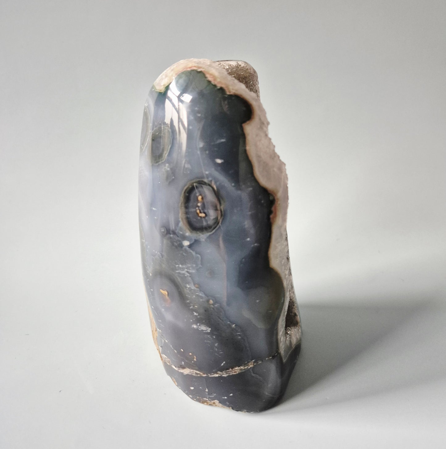 Druzy Agaat uit Uruguay – 1300 gram | Natuurlijke Geode Edelsteen