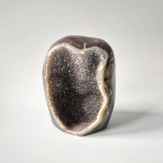 Druzy Agaat uit Uruguay – 1155 gram | Natuurlijke Geode Edelsteen