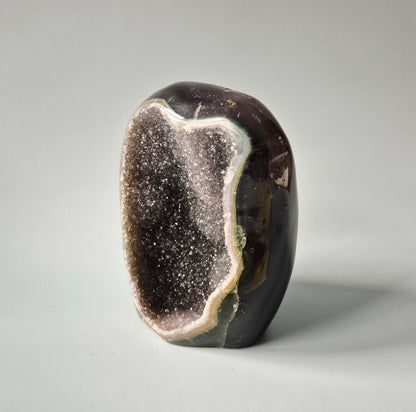 Druzy Agaat uit Uruguay – 1155 gram | Natuurlijke Geode Edelsteen