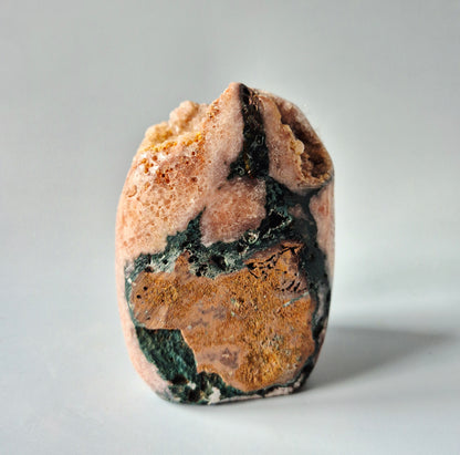 XL Edelsteen Druzy Pink Amethist Geode Freeform van 1154 gram Statement Piece