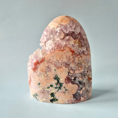 XXL A+ Edelsteen Druzy Pink Amethist Geode Freeform van 2040 gram Statement Piece