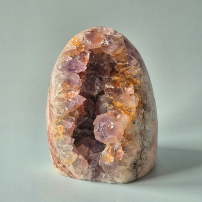 XL A+ Edelsteen Druzy Pink Amethist Geode Freeform van 900gram Statement Piece