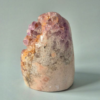 XL A+ Edelsteen Druzy Pink Amethist Geode Freeform van 900gram Statement Piece