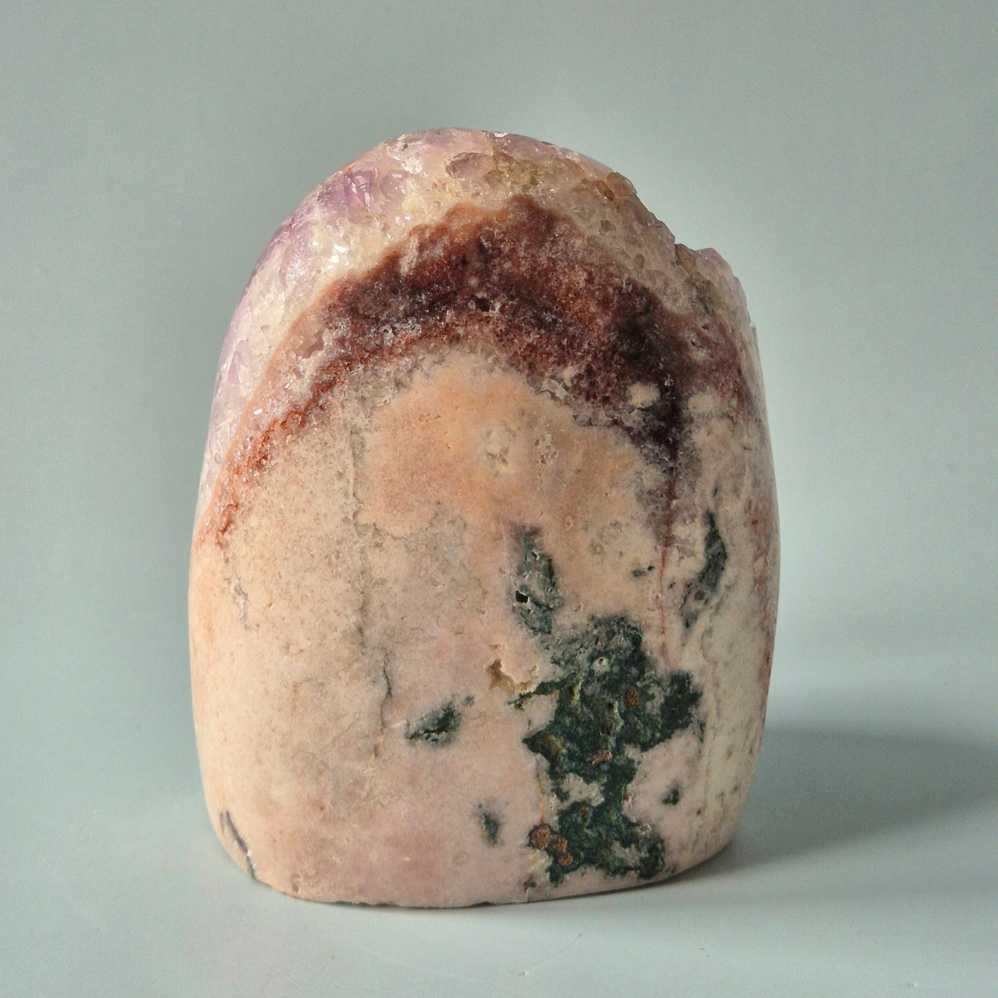 XL A+ Edelsteen Druzy Pink Amethist Geode Freeform van 900gram Statement Piece