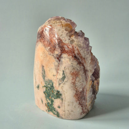 XL A+ Edelsteen Druzy Pink Amethist Geode Freeform van 900gram Statement Piece