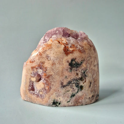 XL A+ Edelsteen Druzy Pink Amethist Geode Freeform van 1572gram Statement Piece