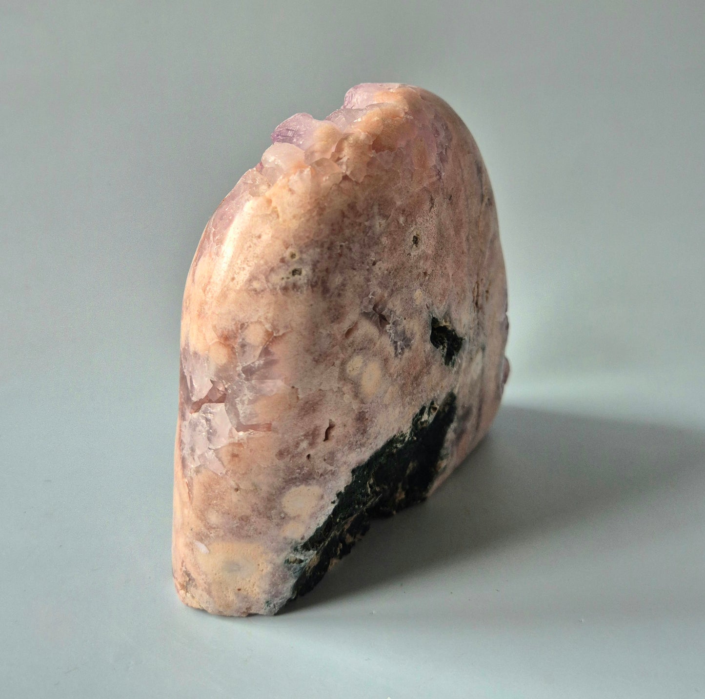 XL A+ Edelsteen Druzy Pink Amethist Geode Freeform van 1572gram Statement Piece