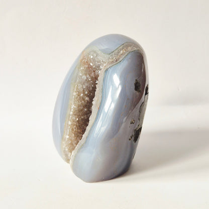 Druzy Agaat uit Uruguay – 253 gram | Natuurlijke Geode Edelsteen