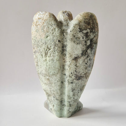 Edelsteen Druzy Mosagaat Engel – 15 cm | ca. 526 gram