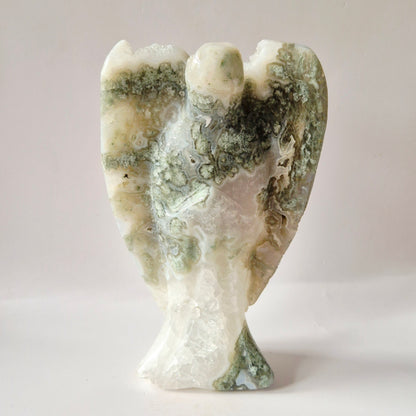 Edelsteen Druzy Mosagaat Engel – 15 cm | ca. 559 gram