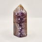 Amethist Agaat Punt Uruguay 119g – Hoogwaardige Druzy Edelsteen met Natuurlijke Agaatbanden