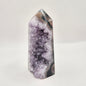 Amethist Agaat Punt Uruguay 185g – Hoogwaardige Druzy Edelsteen met Natuurlijke Agaatbanden