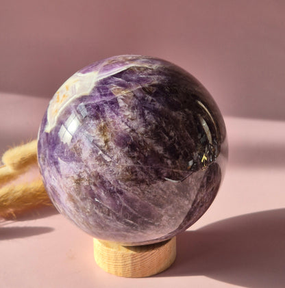 Kristall Edelstein Kugel Moosachat Druzy Kugel 90mm 971g