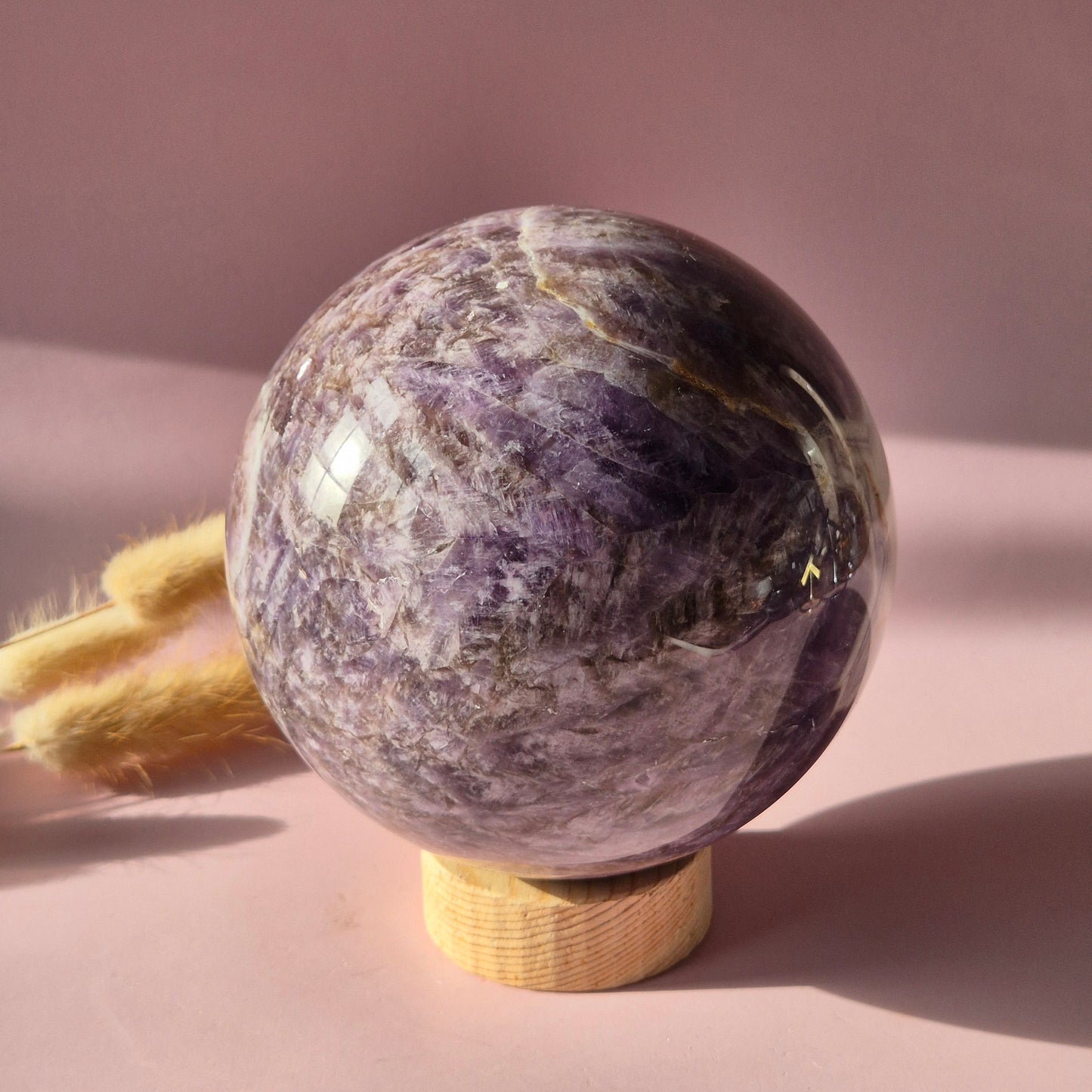 Kristall Edelstein Kugel Moosachat Druzy Kugel 90mm 971g