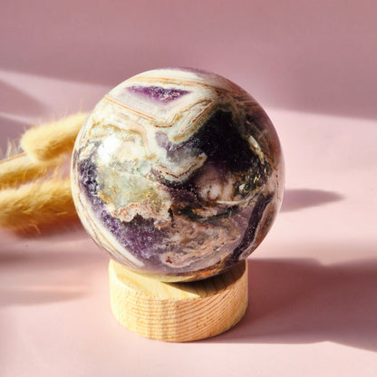 Kristall Edelstein Kugel Moosachat Druzy Kugel 90mm 971g