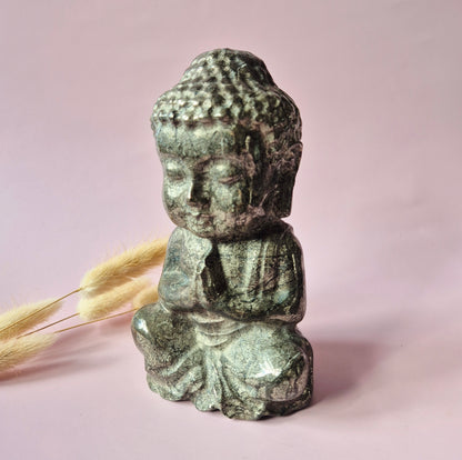 Edelstein Rosenquarz Buddha 5cm
