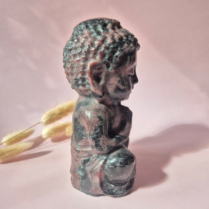 Edelstein Rosenquarz Buddha 5cm