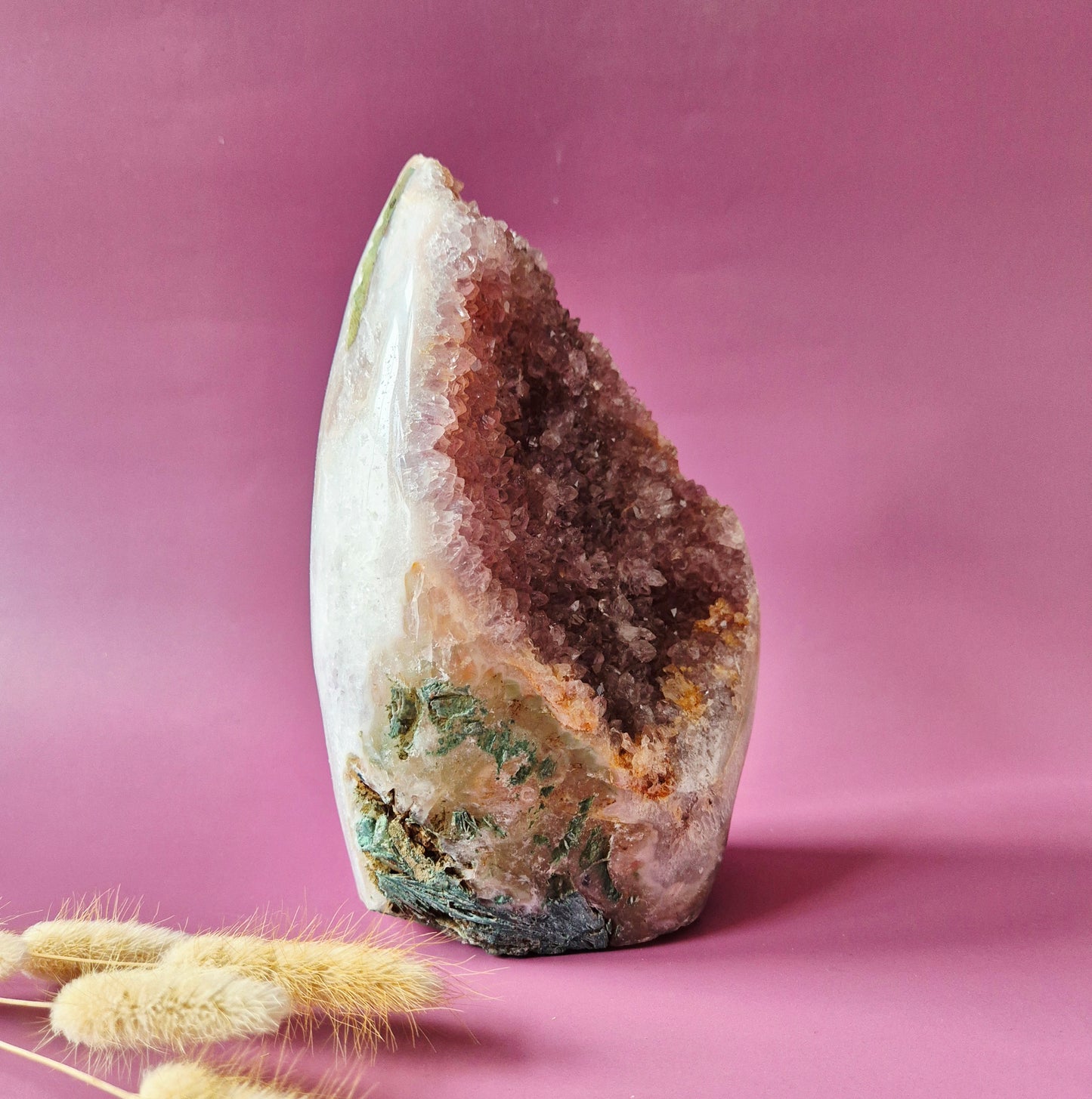 Druzy Pink Amethyst Freeforms &amp; Flames – Magische, sanfte Energie