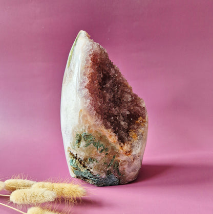 Druzy Pink Amethyst Freeforms &amp; Flames – Magische, sanfte Energie