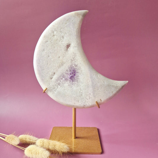Gemstone Blue Moonstone Flame 7-9cm With Beautiful Flash