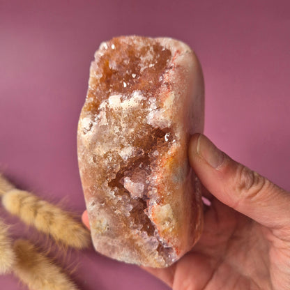 Druzy Pink Amethyst Freeforms &amp; Flames – Magische, sanfte Energie