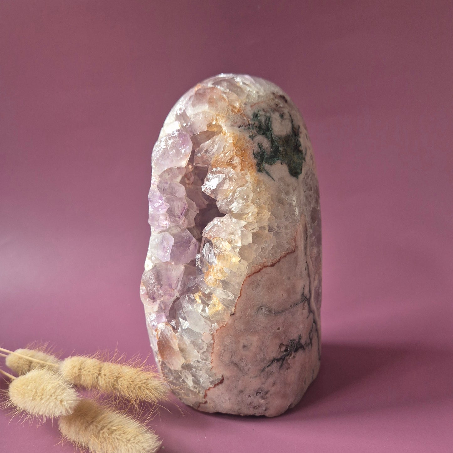 Druzy Pink Amethyst Freeforms &amp; Flames – Magische, sanfte Energie