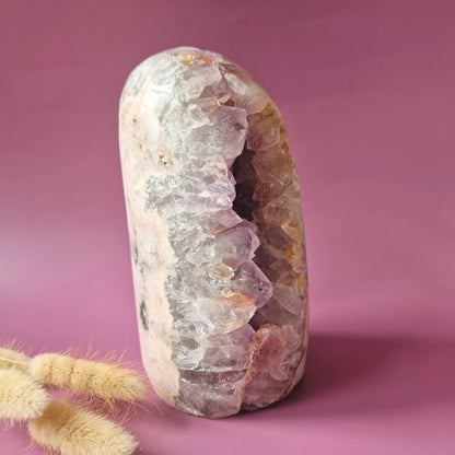 Druzy Pink Amethyst Freeforms &amp; Flames – Magische, sanfte Energie
