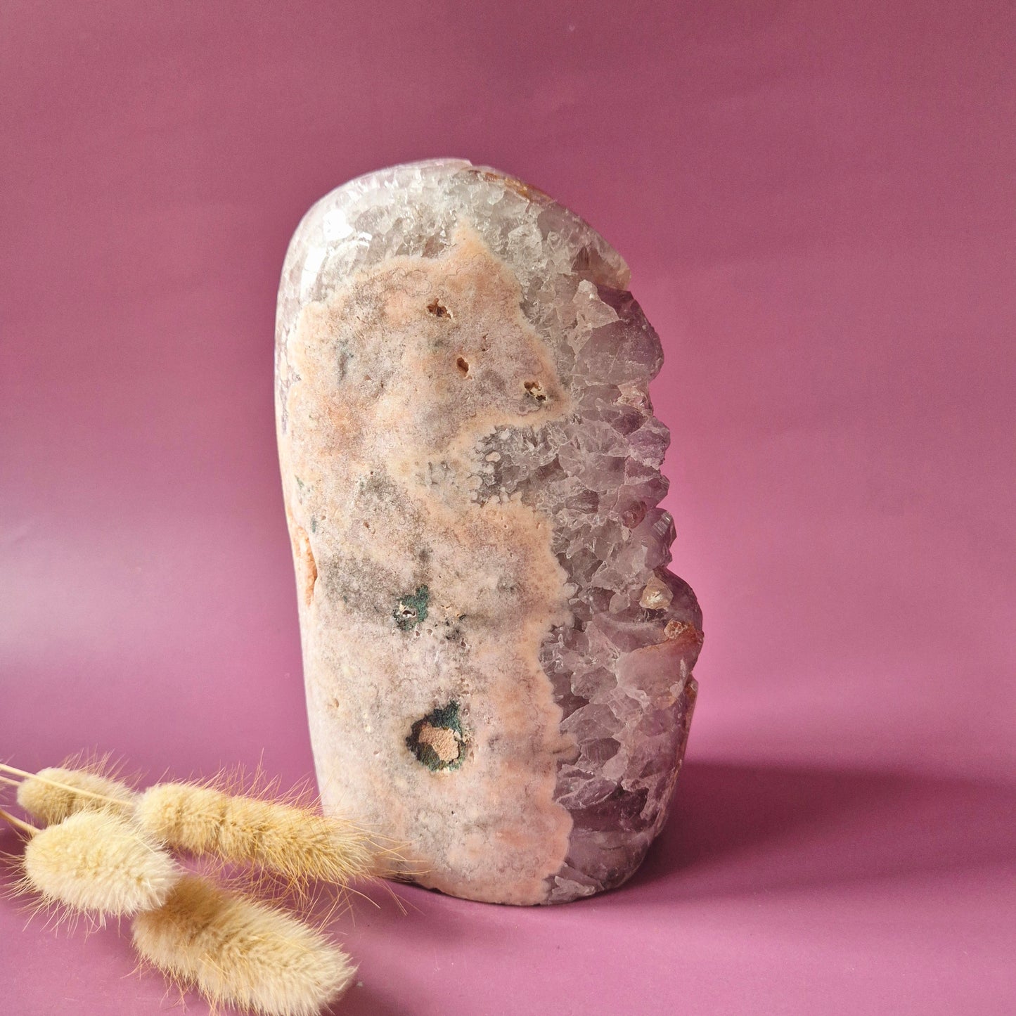 Druzy Pink Amethyst Freeforms &amp; Flames – Magische, sanfte Energie