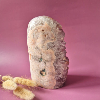 Druzy Pink Amethyst Freeforms &amp; Flames – Magische, sanfte Energie